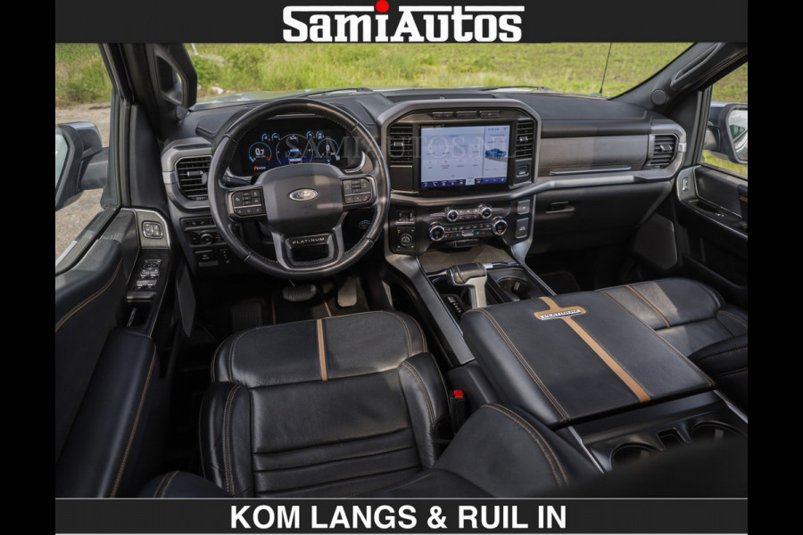 Ford USA F-150 PLATINUM | MASSAGE | PANO | €49950,- excl | GROOTSCHERM | COMFORT STOELEN | ADAPTIVE CRUISE | DC | DUBBELE CABINE | FACELIFT MODEL | GROOT SCHERM | 5 PERSOONS | DC | DASH CAM | MASSAGE | | De specialist in Amerikaanse pick‑ups in Nederland en Europa.