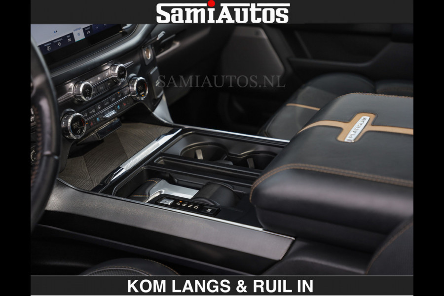 Ford USA F-150 PLATINUM | MASSAGE | PANO | €49950,- excl | GROOTSCHERM | COMFORT STOELEN | ADAPTIVE CRUISE | DC | DUBBELE CABINE | FACELIFT MODEL | GROOT SCHERM | 5 PERSOONS | DC | DASH CAM | MASSAGE | | De specialist in Amerikaanse pick‑ups in Nederland en Europa.
