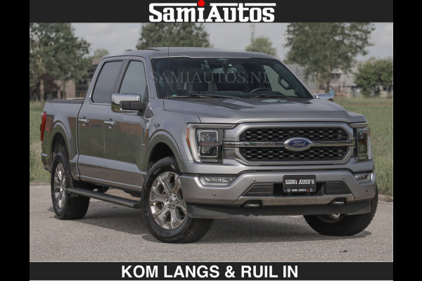 Ford USA F-150 PLATINUM | MASSAGE | PANO | €49950,- excl | GROOTSCHERM | COMFORT STOELEN | ADAPTIVE CRUISE | DC | DUBBELE CABINE | FACELIFT MODEL | GROOT SCHERM | 5 PERSOONS | DC | DASH CAM | MASSAGE | | De specialist in Amerikaanse pick‑ups in Nederland en Europa.