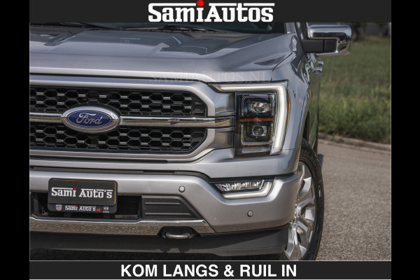 Ford USA F-150 PLATINUM | MASSAGE | PANO | €49950,- excl | GROOTSCHERM | COMFORT STOELEN | ADAPTIVE CRUISE | DC | DUBBELE CABINE | FACELIFT MODEL | GROOT SCHERM | 5 PERSOONS | DC | DASH CAM | MASSAGE | | De specialist in Amerikaanse pick‑ups in Nederland en Europa.