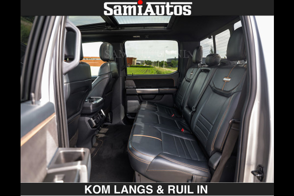 Ford USA F-150 PLATINUM | MASSAGE | PANO | €49950,- excl | GROOTSCHERM | COMFORT STOELEN | ADAPTIVE CRUISE | DC | DUBBELE CABINE | FACELIFT MODEL | GROOT SCHERM | 5 PERSOONS | DC | DASH CAM | MASSAGE | | De specialist in Amerikaanse pick‑ups in Nederland en Europa.