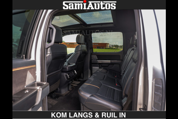 Ford USA F-150 PLATINUM | MASSAGE | PANO | €49950,- excl | GROOTSCHERM | COMFORT STOELEN | ADAPTIVE CRUISE | DC | DUBBELE CABINE | FACELIFT MODEL | GROOT SCHERM | 5 PERSOONS | DC | DASH CAM | MASSAGE | | De specialist in Amerikaanse pick‑ups in Nederland en Europa.