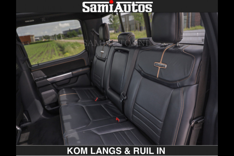 Ford USA F-150 PLATINUM | MASSAGE | PANO | €49950,- excl | GROOTSCHERM | COMFORT STOELEN | ADAPTIVE CRUISE | DC | DUBBELE CABINE | FACELIFT MODEL | GROOT SCHERM | 5 PERSOONS | DC | DASH CAM | MASSAGE | | De specialist in Amerikaanse pick‑ups in Nederland en Europa.