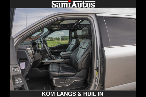 Ford USA F-150 PLATINUM | MASSAGE | PANO | €49950,- excl | GROOTSCHERM | COMFORT STOELEN | ADAPTIVE CRUISE | DC | DUBBELE CABINE | FACELIFT MODEL | GROOT SCHERM | 5 PERSOONS | DC | DASH CAM | MASSAGE | | De specialist in Amerikaanse pick‑ups in Nederland en Europa.