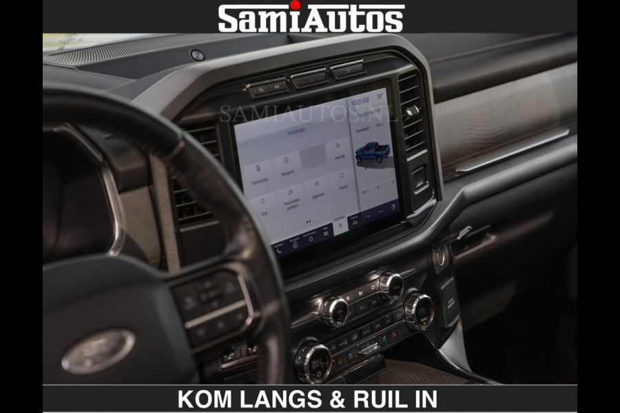 Ford USA F-150 PLATINUM | MASSAGE | PANO | €49950,- excl | GROOTSCHERM | COMFORT STOELEN | ADAPTIVE CRUISE | DC | DUBBELE CABINE | FACELIFT MODEL | GROOT SCHERM | 5 PERSOONS | DC | DASH CAM | MASSAGE | | De specialist in Amerikaanse pick‑ups in Nederland en Europa.