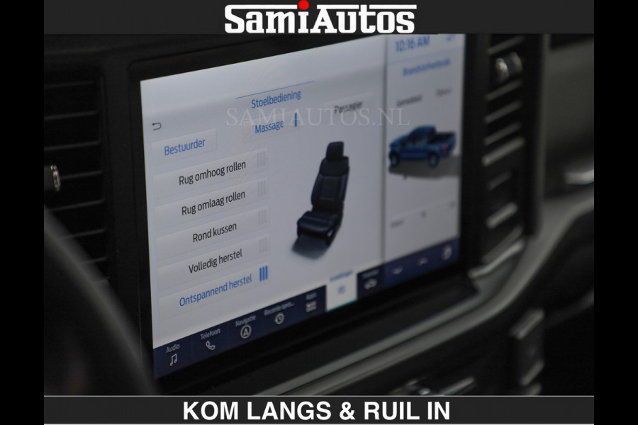 Ford USA F-150 PLATINUM | MASSAGE | PANO | €49950,- excl | GROOTSCHERM | COMFORT STOELEN | ADAPTIVE CRUISE | DC | DUBBELE CABINE | FACELIFT MODEL | GROOT SCHERM | 5 PERSOONS | DC | DASH CAM | MASSAGE | | De specialist in Amerikaanse pick‑ups in Nederland en Europa.