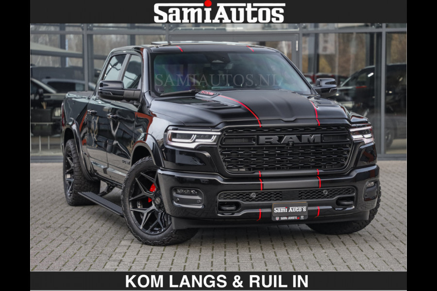 Dodge Ram LIMITED 2027 5.7 V8 HEMI | €79950,- excl excl | MAXIMAAL UITGERUST | DUBBELE CABINE | 5 PERSOONS | DC | Allernieuwste Limited uitvoering – volledig uitgerust met alle opties, inclusief MWK en normale laadbak.
