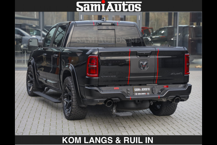 Dodge Ram LIMITED 2027 5.7 V8 HEMI | €79950,- excl excl | MAXIMAAL UITGERUST | DUBBELE CABINE | 5 PERSOONS | DC | Allernieuwste Limited uitvoering – volledig uitgerust met alle opties, inclusief MWK en normale laadbak.