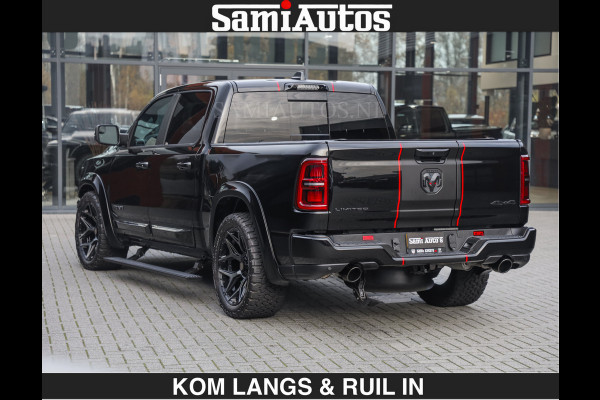 Dodge Ram LIMITED 2027 5.7 V8 HEMI | €79950,- excl excl | MAXIMAAL UITGERUST | DUBBELE CABINE | 5 PERSOONS | DC | Allernieuwste Limited uitvoering – volledig uitgerust met alle opties, inclusief MWK en normale laadbak.