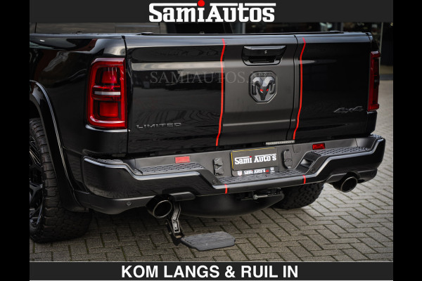 Dodge Ram LIMITED 2027 5.7 V8 HEMI | €79950,- excl excl | MAXIMAAL UITGERUST | DUBBELE CABINE | 5 PERSOONS | DC | Allernieuwste Limited uitvoering – volledig uitgerust met alle opties, inclusief MWK en normale laadbak.