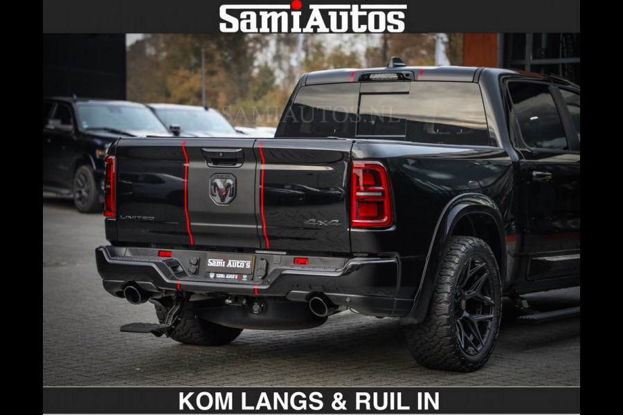Dodge Ram LIMITED 2027 5.7 V8 HEMI | €79950,- excl excl | MAXIMAAL UITGERUST | DUBBELE CABINE | 5 PERSOONS | DC | Allernieuwste Limited uitvoering – volledig uitgerust met alle opties, inclusief MWK en normale laadbak.