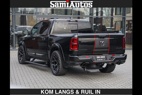 Dodge Ram LIMITED 2027 5.7 V8 HEMI | MAXIMAAL UITGERUST | DUBBELE CABINE | 5 PERSOONS | DC | Allernieuwste Limited uitvoering – volledig uitgerust met alle opties, inclusief MWK en normale laadbak.