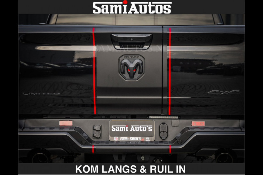 Dodge Ram LIMITED 2027 5.7 V8 HEMI | MAXIMAAL UITGERUST | DUBBELE CABINE | 5 PERSOONS | DC | Allernieuwste Limited uitvoering – volledig uitgerust met alle opties, inclusief MWK en normale laadbak.