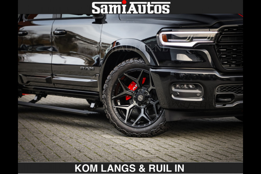 Dodge Ram LIMITED 2027 5.7 V8 HEMI | MAXIMAAL UITGERUST | DUBBELE CABINE | 5 PERSOONS | DC | Allernieuwste Limited uitvoering – volledig uitgerust met alle opties, inclusief MWK en normale laadbak.