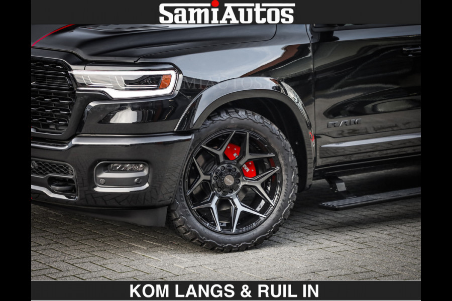 Dodge Ram LIMITED 2027 5.7 V8 HEMI | MAXIMAAL UITGERUST | DUBBELE CABINE | 5 PERSOONS | DC | Allernieuwste Limited uitvoering – volledig uitgerust met alle opties, inclusief MWK en normale laadbak Voorraad nr 3806