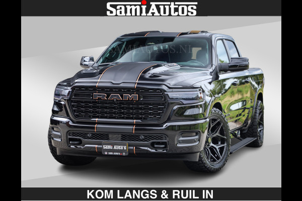 Dodge Ram LIMITED SPORT H.O 540 PK | €84950,- excl | Massage + Full Option | De Meest Luxe en Volle Pick-Up in zijn Klasse | Comfortabele Dubbele Cabine met Royale 5 Zitplaatsen | BPM vrij | Nu Leverbaar uit Voorraad | Voorraad Nr 2355 - 5149 | De specialist in Amerikaanse pick‑ups in Nederland en Europa.