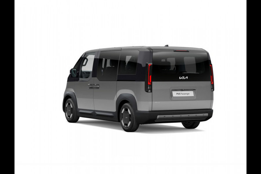 Kia PV5 Passenger Elite Executive 71.2 kWh | Actieprijs* | Navi. | Clima. | Adapt. Cruise. | Achteruitrijcamera | Parkeersensoren | Stoel&Stuur Verwarming | Dodehoekcamera | Vegan Lederen Stoelbekleding