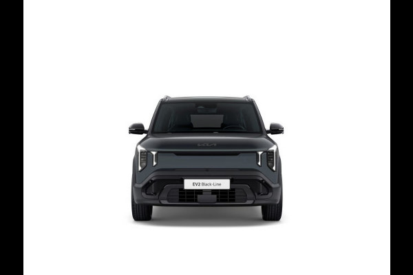 Kia EV2 Black-Line 61 kWh | Actieprijs* | Navi. | Clima. | Adapt. Cruise. | Stoel&Stuur Verwarming | 15L Frunk | Glazen Schuif-/Kanteldak | Harman Kardon | Vegan Lederen Stoelbekleding 'Black-Line' | Slimme Parkeerassistentie | Dodehoekcamera