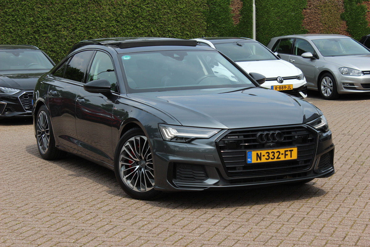 Audi A6 Limousine 55 TFSI e quattro Competition / Full option! / SoH 88% / Trekhaak / Panoramadak / 360Camera / Head-up / Softclose / Keyless / B&O / RS Seats / 19'' / Stoelmassage+Ventilatie / Stuurverwarming / Dodehoek / DAB / ACC