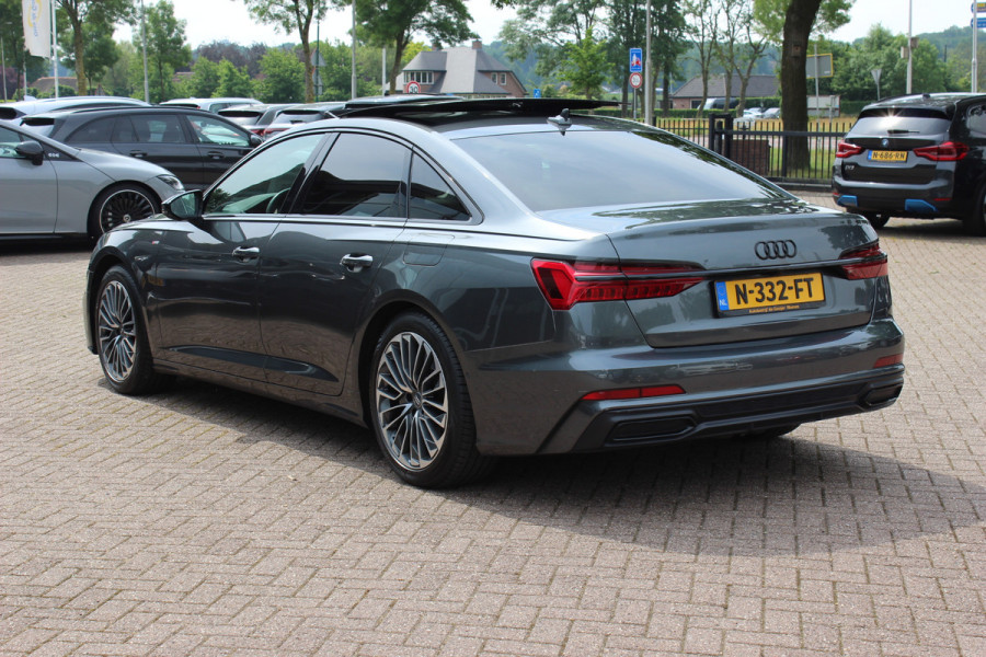 Audi A6 Limousine 55 TFSI e quattro Competition / Full option! / SoH 88% / Trekhaak / Panoramadak / 360Camera / Head-up / Softclose / Keyless / B&O / RS Seats / 19'' / Stoelmassage+Ventilatie / Stuurverwarming / Dodehoek / DAB / ACC