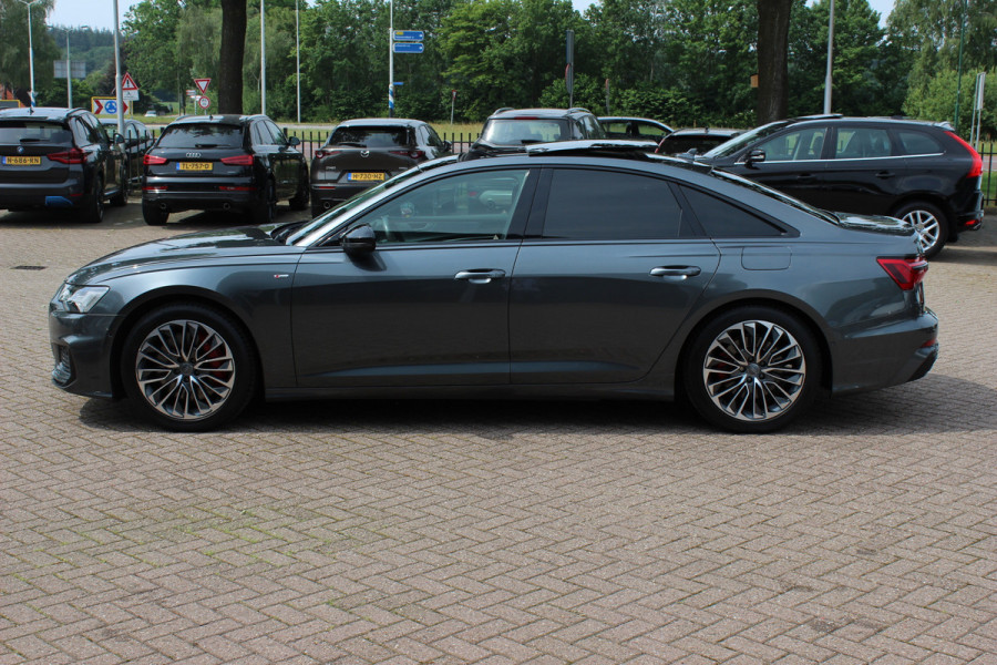 Audi A6 Limousine 55 TFSI e quattro Competition / Full option! / SoH 88% / Trekhaak / Panoramadak / 360Camera / Head-up / Softclose / Keyless / B&O / RS Seats / 19'' / Stoelmassage+Ventilatie / Stuurverwarming / Dodehoek / DAB / ACC