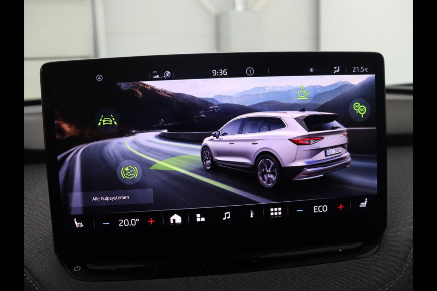 Škoda ENYAQ iV 60 | SOH 92,1 % | Trekhaak | Pano.Dak | LED | Stoelverwarming | Navigatie | Apple Carplay |