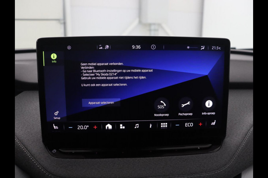 Škoda ENYAQ iV 60 | SOH 92,1 % | Trekhaak | Pano.Dak | LED | Stoelverwarming | Navigatie | Apple Carplay |