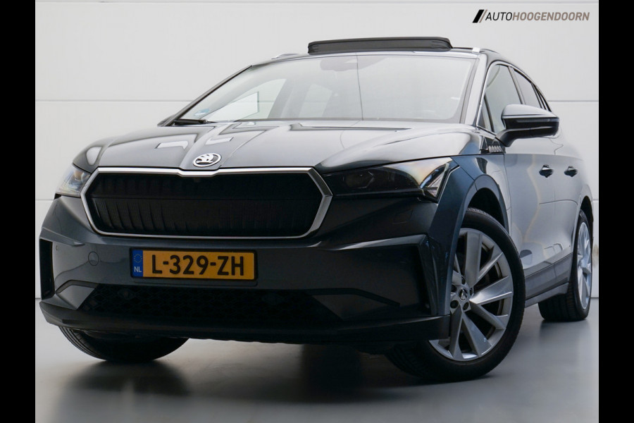 Škoda ENYAQ iV 80 Sport SoH 93% (APPLE CARPLAY,PANORAMADAK,CAMERA,STUUR-STOELVERWARMING,ADAPTIVE CRUISE,SFEERVERLICHTING,KEYLESS)