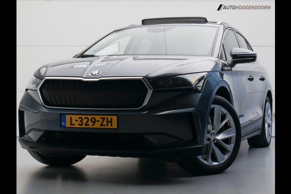 Škoda ENYAQ iV 80 Sport SoH 93% (APPLE CARPLAY,PANORAMADAK,CAMERA,STUUR-STOELVERWARMING,ADAPTIVE CRUISE,SFEERVERLICHTING,KEYLESS)