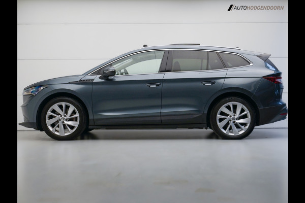 Škoda ENYAQ iV 80 Sport SoH 93% (APPLE CARPLAY,PANORAMADAK,CAMERA,STUUR-STOELVERWARMING,ADAPTIVE CRUISE,SFEERVERLICHTING,KEYLESS)