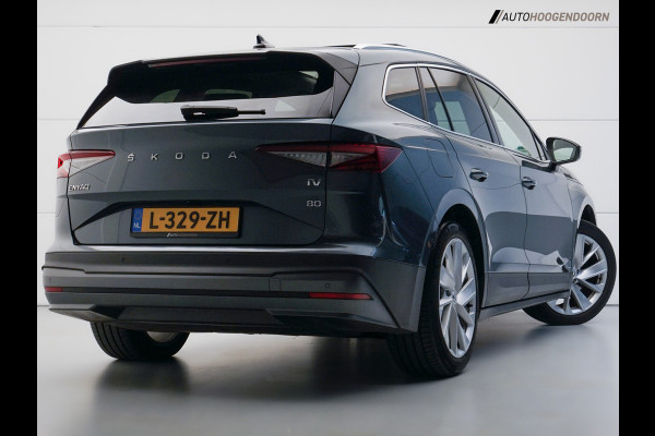 Škoda ENYAQ iV 80 Sport SoH 93% (APPLE CARPLAY,PANORAMADAK,CAMERA,STUUR-STOELVERWARMING,ADAPTIVE CRUISE,SFEERVERLICHTING,KEYLESS)