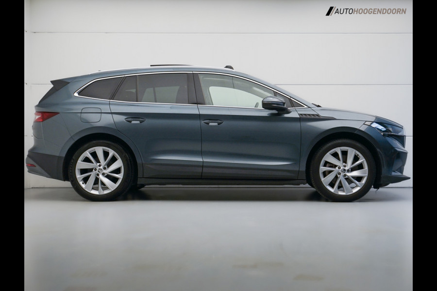 Škoda ENYAQ iV 80 Sport SoH 93% (APPLE CARPLAY,PANORAMADAK,CAMERA,STUUR-STOELVERWARMING,ADAPTIVE CRUISE,SFEERVERLICHTING,KEYLESS)