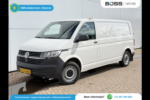 Volkswagen E-Transporter 37,3kWh 113PK L2 138 WLTP Snelladen Elektrisch Trekhaak Carplay Camera Inbouw Parkeersensoren Stoelverwarming