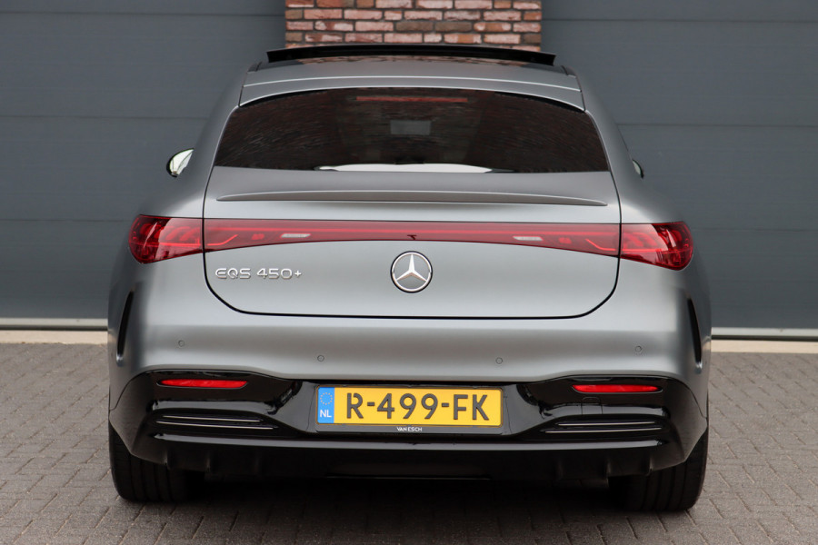 Mercedes-Benz EQS 450+ AMG Line Premium 108 kWh | Luchtvering | Achterasbesturing | Distronic+ | Trekhaak | HUD | Verwarmd Stuurwiel | Memory | Digital Light | Burmester | Stoelverwarming |