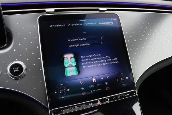 Mercedes-Benz EQS 450+ AMG Line Premium 108 kWh | Luchtvering | Achterasbesturing | Distronic+ | Trekhaak | HUD | Verwarmd Stuurwiel | Memory | Digital Light | Burmester | Stoelverwarming |