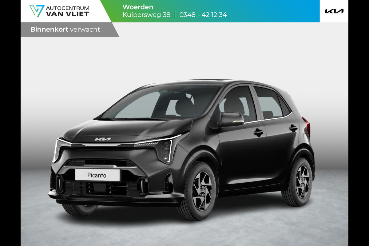 Kia Picanto 1.0 GDi GT-Line | Actieprijs* | Navi. | Clima. | Cruise. | Stoel&Stuur Verwarming | Dodehoekassistentie | Zwarte GT-Line Bekleding In Lederlook | Schuif-/Kantel Zonnedak