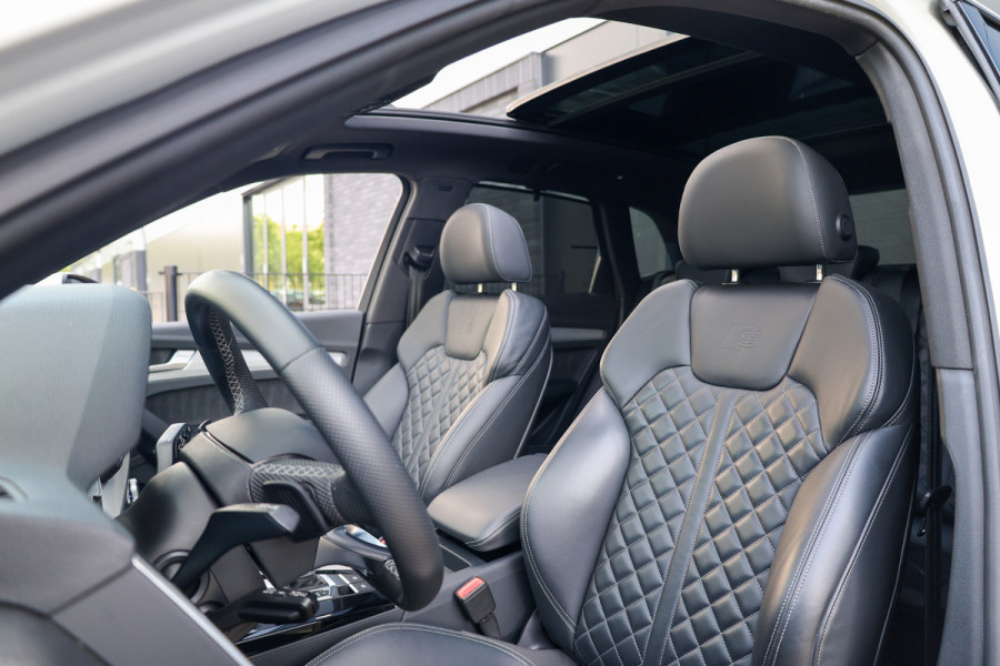 Audi Q5 50 TFSI e S edition | BTW | SOH 89% | PANO | LEDER | 4X STOELVERWARMING | 21 INCH | MEMORY |