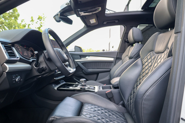 Audi Q5 50 TFSI e S edition | BTW | SOH 89% | PANO | LEDER | 4X STOELVERWARMING | 21 INCH | MEMORY |