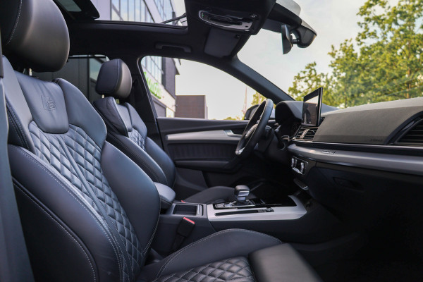 Audi Q5 50 TFSI e S edition | BTW | SOH 89% | PANO | LEDER | 4X STOELVERWARMING | 21 INCH | MEMORY |