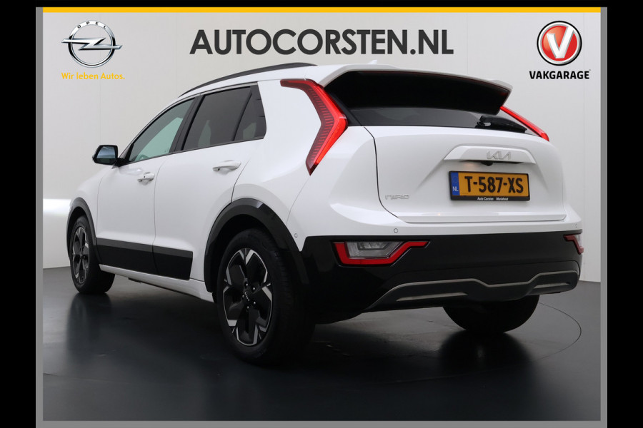 Kia Niro EV ExecutiveLine 204PK 64.8kWh Adap.Cruise Head-Up Stoelverwarming+Ventilatie Camera Schuif-/Kanteldak Apple Carplay Android Auto E SOH 100% Elek.Stoelen Memory Privacy Glas DAB Elek.Achterklep Lmv 17" 1e Eigenaar Dealeronderhouden Origineel Nederlandse Auto