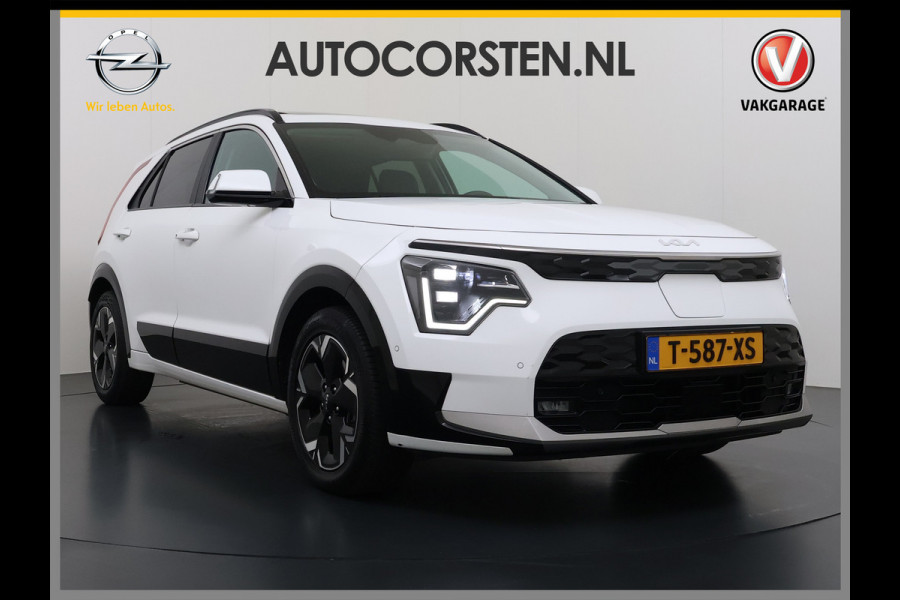 Kia Niro EV ExecutiveLine 204PK 64.8kWh Adap.Cruise Head-Up Stoelverwarming+Ventilatie Camera Schuif-/Kanteldak Apple Carplay Android Auto E SOH 100% Elek.Stoelen Memory Privacy Glas DAB Elek.Achterklep Lmv 17" 1e Eigenaar Dealeronderhouden Origineel Nederlandse Auto