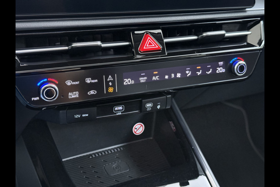 Kia Niro EV ExecutiveLine 204PK 64.8kWh Adap.Cruise Head-Up Stoelverwarming+Ventilatie Camera Schuif-/Kanteldak Apple Carplay Android Auto E SOH 100% Elek.Stoelen Memory Privacy Glas DAB Elek.Achterklep Lmv 17" 1e Eigenaar Dealeronderhouden Origineel Nederlandse Auto
