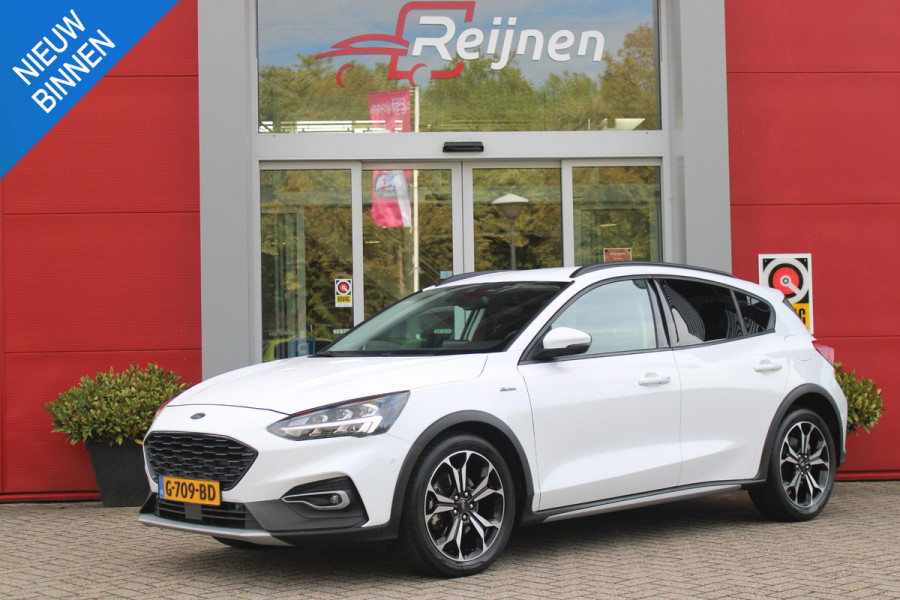Ford Focus 1.5 EcoBoost 150PK AUTOMAAT ACTIVE BUSINESS | AFNEEMBARE TREKHAAK | TECHNOLOGY PACK: (ADAPTIVE CRUISE CONTROL, GROOTLICHT ASSISTENT, TRAFFIC SIGN RECOGNITION, EVASIVE STEERING ASSIST, DRIVER ALERT, LANE CENTRING ASSIST EN STOP & GO) | PARKING PACK: (VOLLEDIG AUTOMATISCH INPARKEREN, WIDE VIEW ACHTERUITRIJ CAMERA, DOOR EDGE PROTECTORS) | BANG & OLUFSEN AUDIOSYSTEM: (9 SPEAKERS EN 1 SUBWOOVER ,DAB+ RADIO) | COMFORT PACK: (AUTOMATISCHE AIRCONDITIONING, FORD KEYLESS ENTRY/START) | DESIGN PACK 2 ACTIVE BUSINESS: (PRIVACY GLASS, 18" Y-DESIGN BLACK LICHTMETALEN VELGEN, FULL LE