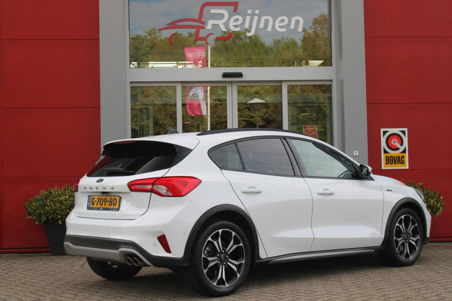 Ford Focus 1.5 EcoBoost 150PK AUTOMAAT ACTIVE BUSINESS | AFNEEMBARE TREKHAAK | TECHNOLOGY PACK: (ADAPTIVE CRUISE CONTROL, GROOTLICHT ASSISTENT, TRAFFIC SIGN RECOGNITION, EVASIVE STEERING ASSIST, DRIVER ALERT, LANE CENTRING ASSIST EN STOP & GO) | PARKING PACK: (VOLLEDIG AUTOMATISCH INPARKEREN, WIDE VIEW ACHTERUITRIJ CAMERA, DOOR EDGE PROTECTORS) | BANG & OLUFSEN AUDIOSYSTEM: (9 SPEAKERS EN 1 SUBWOOVER ,DAB+ RADIO) | COMFORT PACK: (AUTOMATISCHE AIRCONDITIONING, FORD KEYLESS ENTRY/START) | DESIGN PACK 2 ACTIVE BUSINESS: (PRIVACY GLASS, 18" Y-DESIGN BLACK LICHTMETALEN VELGEN, FULL LE