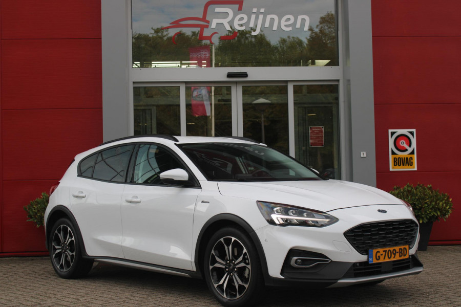 Ford Focus 1.5 EcoBoost 150PK AUTOMAAT ACTIVE BUSINESS | AFNEEMBARE TREKHAAK | TECHNOLOGY PACK: (ADAPTIVE CRUISE CONTROL, GROOTLICHT ASSISTENT, TRAFFIC SIGN RECOGNITION, EVASIVE STEERING ASSIST, DRIVER ALERT, LANE CENTRING ASSIST EN STOP & GO) | PARKING PACK: (VOLLEDIG AUTOMATISCH INPARKEREN, WIDE VIEW ACHTERUITRIJ CAMERA, DOOR EDGE PROTECTORS) | BANG & OLUFSEN AUDIOSYSTEM: (9 SPEAKERS EN 1 SUBWOOVER ,DAB+ RADIO) | COMFORT PACK: (AUTOMATISCHE AIRCONDITIONING, FORD KEYLESS ENTRY/START) | DESIGN PACK 2 ACTIVE BUSINESS: (PRIVACY GLASS, 18" Y-DESIGN BLACK LICHTMETALEN VELGEN, FULL LE