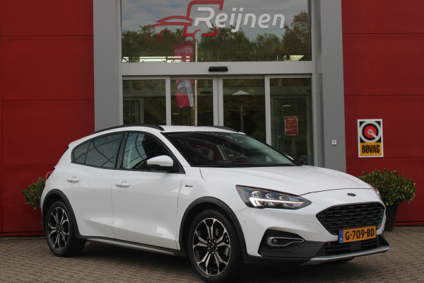 Ford Focus 1.5 EcoBoost 150PK AUTOMAAT ACTIVE BUSINESS | AFNEEMBARE TREKHAAK | TECHNOLOGY PACK: (ADAPTIVE CRUISE CONTROL, GROOTLICHT ASSISTENT, TRAFFIC SIGN RECOGNITION, EVASIVE STEERING ASSIST, DRIVER ALERT, LANE CENTRING ASSIST EN STOP & GO) | PARKING PACK: (VOLLEDIG AUTOMATISCH INPARKEREN, WIDE VIEW ACHTERUITRIJ CAMERA, DOOR EDGE PROTECTORS) | BANG & OLUFSEN AUDIOSYSTEM: (9 SPEAKERS EN 1 SUBWOOVER ,DAB+ RADIO) | COMFORT PACK: (AUTOMATISCHE AIRCONDITIONING, FORD KEYLESS ENTRY/START) | DESIGN PACK 2 ACTIVE BUSINESS: (PRIVACY GLASS, 18" Y-DESIGN BLACK LICHTMETALEN VELGEN, FULL LE