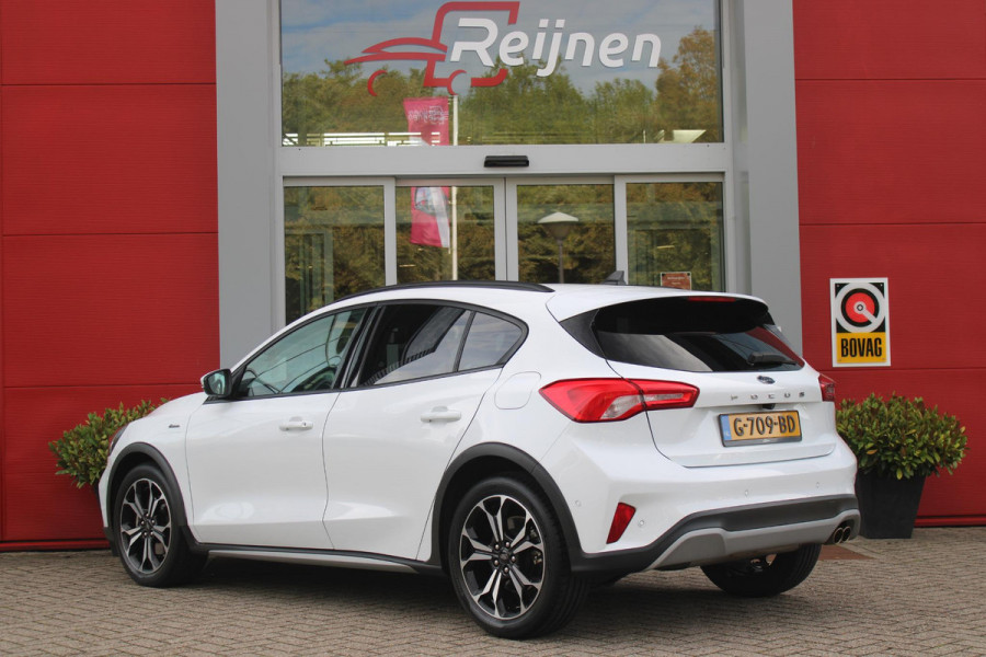 Ford Focus 1.5 EcoBoost 150PK AUTOMAAT ACTIVE BUSINESS | AFNEEMBARE TREKHAAK | TECHNOLOGY PACK: (ADAPTIVE CRUISE CONTROL, GROOTLICHT ASSISTENT, TRAFFIC SIGN RECOGNITION, EVASIVE STEERING ASSIST, DRIVER ALERT, LANE CENTRING ASSIST EN STOP & GO) | PARKING PACK: (VOLLEDIG AUTOMATISCH INPARKEREN, WIDE VIEW ACHTERUITRIJ CAMERA, DOOR EDGE PROTECTORS) | BANG & OLUFSEN AUDIOSYSTEM: (9 SPEAKERS EN 1 SUBWOOVER ,DAB+ RADIO) | COMFORT PACK: (AUTOMATISCHE AIRCONDITIONING, FORD KEYLESS ENTRY/START) | DESIGN PACK 2 ACTIVE BUSINESS: (PRIVACY GLASS, 18" Y-DESIGN BLACK LICHTMETALEN VELGEN, FULL LE