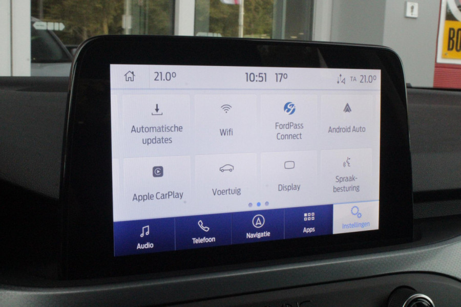 Ford Focus 1.5 EcoBoost 150PK AUTOMAAT ACTIVE BUSINESS | AFNEEMBARE TREKHAAK | TECHNOLOGY PACK: (ADAPTIVE CRUISE CONTROL, GROOTLICHT ASSISTENT, TRAFFIC SIGN RECOGNITION, EVASIVE STEERING ASSIST, DRIVER ALERT, LANE CENTRING ASSIST EN STOP & GO) | PARKING PACK: (VOLLEDIG AUTOMATISCH INPARKEREN, WIDE VIEW ACHTERUITRIJ CAMERA, DOOR EDGE PROTECTORS) | BANG & OLUFSEN AUDIOSYSTEM: (9 SPEAKERS EN 1 SUBWOOVER ,DAB+ RADIO) | COMFORT PACK: (AUTOMATISCHE AIRCONDITIONING, FORD KEYLESS ENTRY/START) | DESIGN PACK 2 ACTIVE BUSINESS: (PRIVACY GLASS, 18" Y-DESIGN BLACK LICHTMETALEN VELGEN, FULL LE