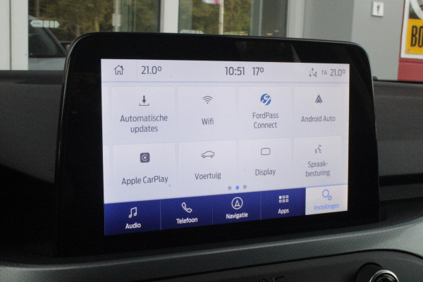 Ford Focus 1.5 EcoBoost 150PK AUTOMAAT ACTIVE BUSINESS | AFNEEMBARE TREKHAAK | TECHNOLOGY PACK: (ADAPTIVE CRUISE CONTROL, GROOTLICHT ASSISTENT, TRAFFIC SIGN RECOGNITION, EVASIVE STEERING ASSIST, DRIVER ALERT, LANE CENTRING ASSIST EN STOP & GO) | PARKING PACK: (VOLLEDIG AUTOMATISCH INPARKEREN, WIDE VIEW ACHTERUITRIJ CAMERA, DOOR EDGE PROTECTORS) | BANG & OLUFSEN AUDIOSYSTEM: (9 SPEAKERS EN 1 SUBWOOVER ,DAB+ RADIO) | COMFORT PACK: (AUTOMATISCHE AIRCONDITIONING, FORD KEYLESS ENTRY/START) | DESIGN PACK 2 ACTIVE BUSINESS: (PRIVACY GLASS, 18" Y-DESIGN BLACK LICHTMETALEN VELGEN, FULL LE