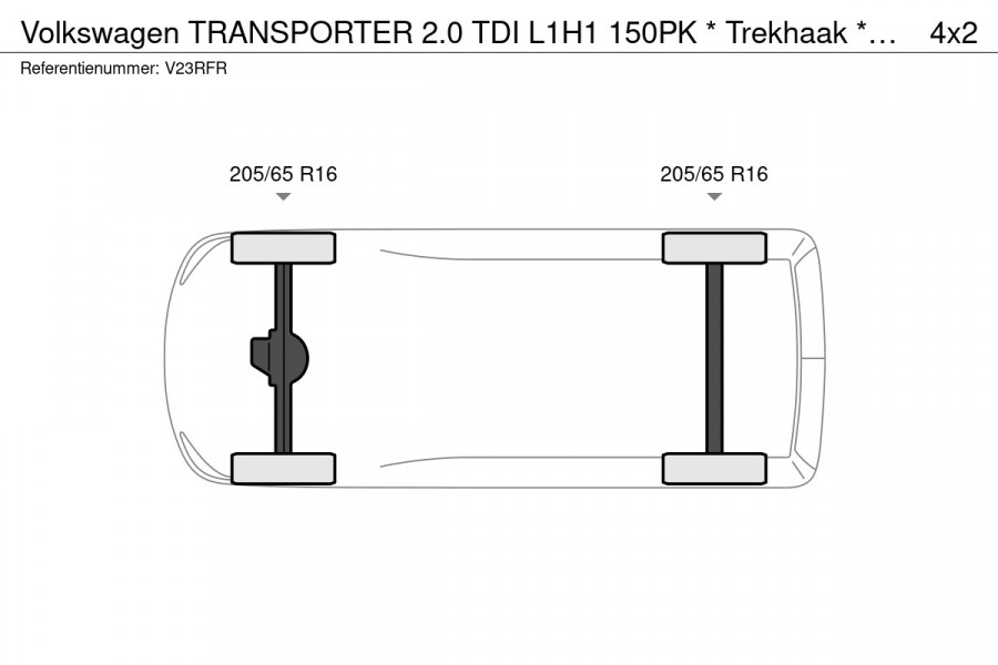 Volkswagen Transporter 2.0 TDI L1H1 150PK * Trekhaak * Navigatiesysteem * 3-Zits * Parkeercamera * 96.000KM! *